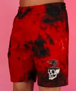 BJD Inc. Skull Paradise Fleece Shorts