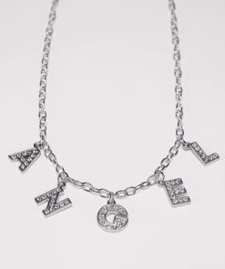 AE A-N-G-E-L Rhinestone Necklace Accessories