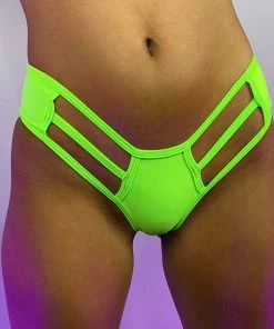 Juan Solid Cutout Scrunchy Booty Shorts