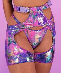 Roma Violet Rebel Buckle Chaps New