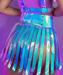 Daisy's Corsets Wanderlust Iridescent Fringe Skirt New