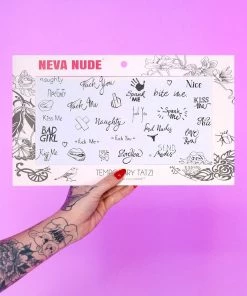 Neva Nude Fook Yu Soup Giant Temporary Tattoo Pack