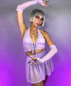 OhYes Fashion Y2K Doll Halter Crop Top New