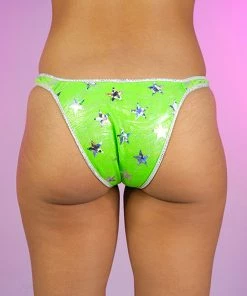 Roma Green Cosmic Stardust High-Cut Bottoms New