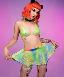 Roma Hypnotic Green Bikini Tie Top