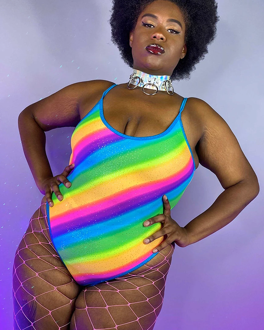 J. Valentine New Sparkle Rainbow Bodysuit 1 J. Valentine New Sparkle Rainbow Bodysuit