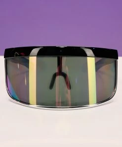 GloFX Galactic Invader Diffraction Visor – Rainbow Gradient