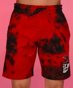 BJD Inc. Skull Paradise Fleece Shorts