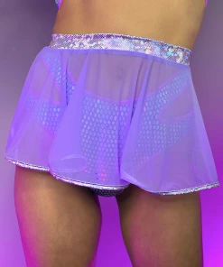 Roma Astro Candy Sheer Mesh Skirt New