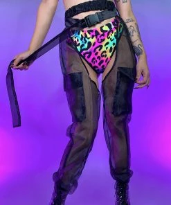 Elizabeth Acid Jungle Cheeky High-Cut Bottoms New