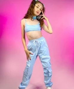 Hot And Delicious Emboldened Blue 2pc Pants Set