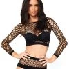Leg Avenue Womens 2pc Industrial Fishnet Set