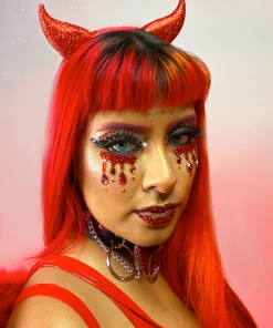 Leg Avenue Womens Devil Horns Glitter Headband