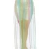 Leg Avenue Rainbow Goddess Multi Slit Sheer Skirt Rave Bottoms