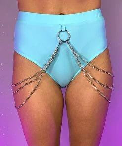 OhYes Fashion New Say A Prayer Cascading Chain High Waist Bottoms