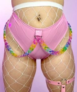 J. Valentine Baby Pink Kandi Kid High Waist Thong