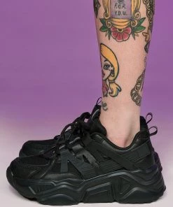 Berness Shoes Black Briella Chunky Sneakers