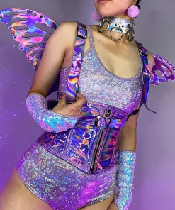 Daisy's Corsets Lavender Dreamz Harness Wings