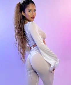 AE Bubble-icious Sheer Front-Tie Top New