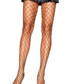 Leg Avenue Accessories Spandex Large Diamond Fishnet Pantyhose Stocking