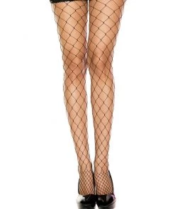 Music Legs Thick Diamond Fishnet Pantyhose Leg Wear