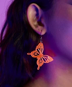 Nomad Kandi Fly With Me Butterfly Earrings New
