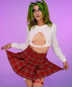 AE Buckle Keyhole Crop Top New