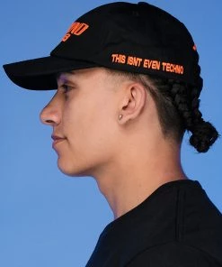 Jarmoo Womens Techno Snob Orange Dad Hat