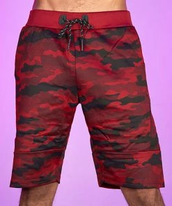 Phillip Marciano LLC Mens Red Camo Men's Shorts