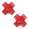 Neva Nude Pierced 'n Punked Red Vegan Leather Reusable Pasties Womens