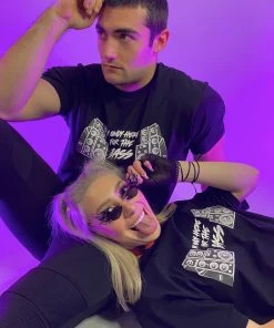 555stickers Womens Only Here For The Bass Reflective RW Tee