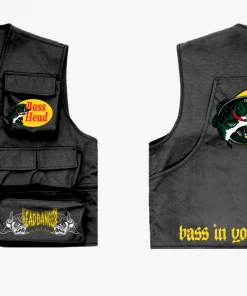 Jarmoo Basshead Black Fishing Utility Vest