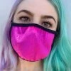 Elizabeth Accessories Fuchsia Fury Velvet Face Mask