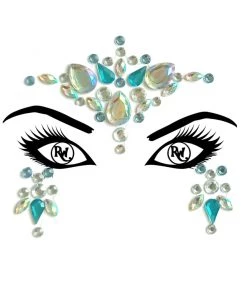 Uniflying Accessories Blue Magic Festival Face Jewel