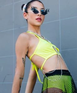 Bodyzone Chain Wrecked Keyhole Top