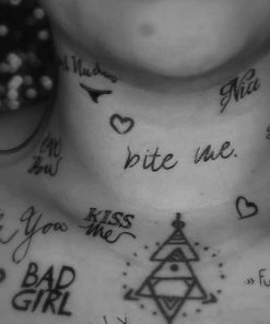 Neva Nude Fook Yu Soup Giant Temporary Tattoo Pack