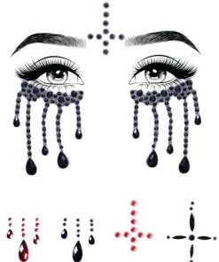 Leg Avenue Accessories Possessed Nun Adhesive Face Jewels Sticker