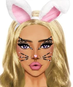 Leg Avenue Meow Kitty Bunny Adhesive Face Jewels Sticker Womens 6 Leg Avenue Meow Kitty Bunny Adhesive Face Jewels Sticker Womens