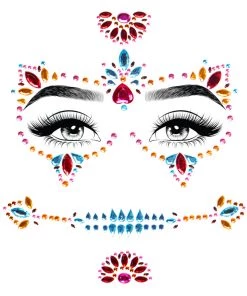 Leg Avenue DOTD Candy Skull Multicolor Face Jewels Sticker