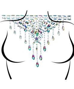 Leg Avenue Diamond Masquerade Adhesive Choker Body Jewel Sticker - Silver Accessories