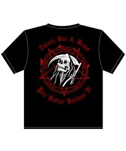 555stickers Mens Imma Die A Boss Red Skeleton T