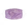 Neva Nude Lavender Mesh Jewel Face Mask With Adjustable Loops Womens