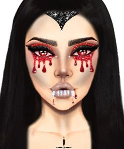 Leg Avenue Womens Vampire Blood Adhesive Face Jewels Sticker