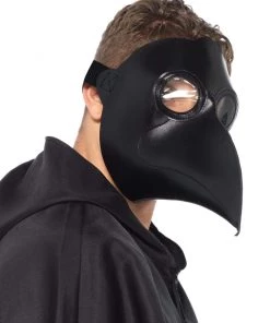 Leg Avenue Faux Leather Plague Doctor Black Beak Mask