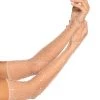 Leg Avenue Nude Rhinestone Fishnet Long Gloves