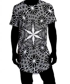 Set 4 Lyfe SEED OF ASANOHA LONG DROP TEE Mens