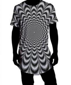 Set 4 Lyfe ICON LONG DROP TEE Mens