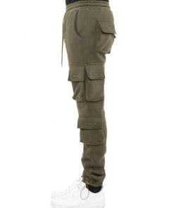EPTM Basics Khaki Brown Fleece Cargo Pants Pants X Joggers