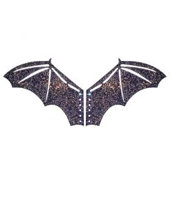 Neva Nude Reflective Glitter Bat Original Wingz Pair Shoe Attachment Accessories