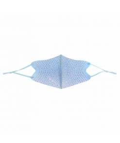 Neva Nude Sky Baby Blue Crystal Face Mask With Adjustable Loops Womens